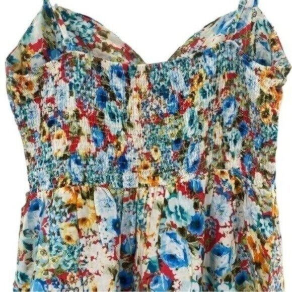 Oboe Women's Floral Mini Dress Size Large - Picture 13 of 14